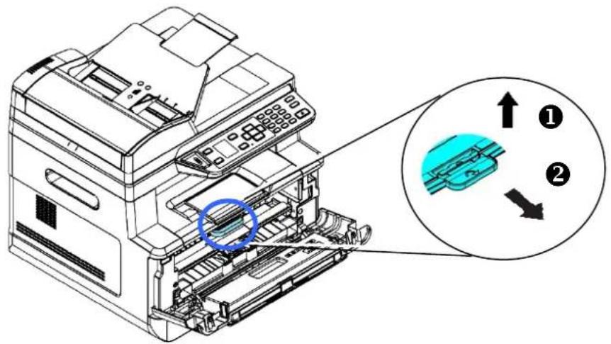 AVISION AM3321w - Retrait de la cartouche de toner - 2