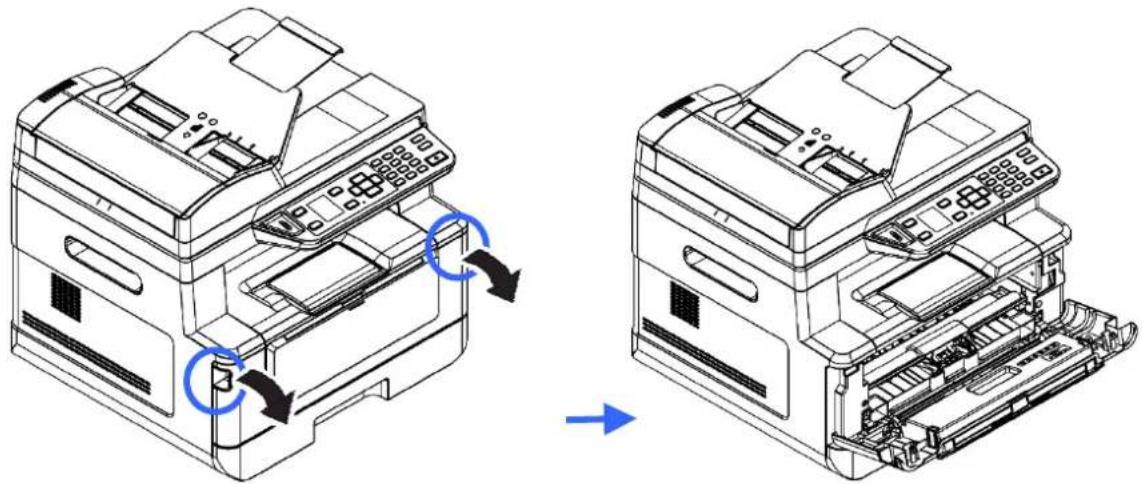 AVISION AM3321w - Retrait de l'ensemble tambour et cartouche de toner - 1