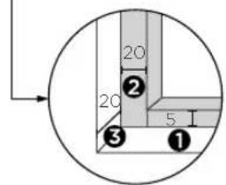 TEKA HCB 6170 SS - Cupboard Diagram (Ground Cupboard) - 4
