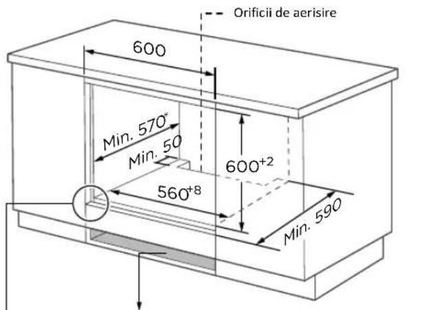 TEKA HCB 6170 SS - Schema dulapului (dulap inferior - pe sol) - 3