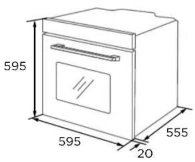 TEKA HCB 6170 SS - Diagrama do Armário (Armário Inferior) - 1