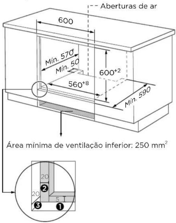 TEKA HCB 6170 SS - Diagrama do Armário (Armário Inferior) - 4