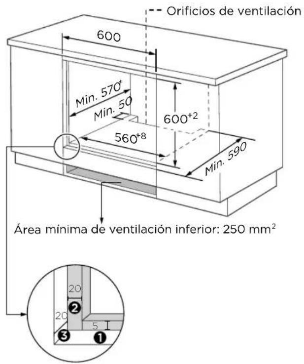 TEKA HCB 6170 SS - Diagrama del armario (Armario de suelo) - 3