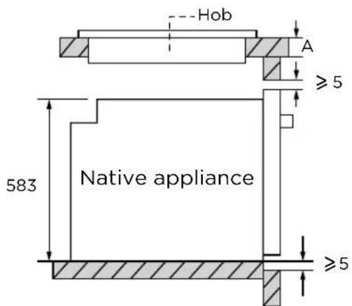 TEKA HCB 6170 SS - Cupboard Diagram (Ground Cupboard) - 5