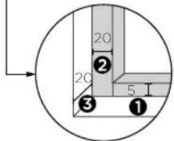 TEKA HCB 6170 SS - Schema dulapului (dulap inferior - pe sol) - 4