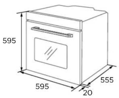 TEKA HCB 6170 SS - Diagrama del armario (Armario de suelo) - 1