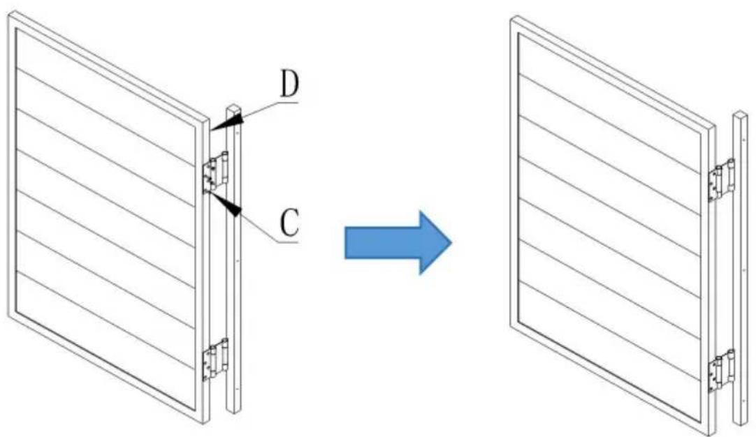 Vevor SS-door1-WH-3 - Produktinstallation - 2