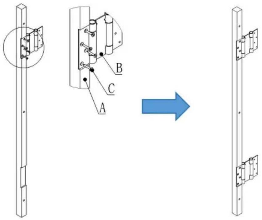 Vevor SS-door1-WH-3 - Installazione del prodotto - 1