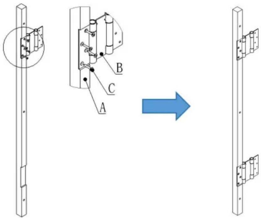 Vevor SS-door1-WH-3 - Instalacja produktu - 1