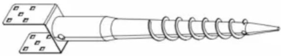 Vevor WGF-2-34-2 - GROUND SPIKE - 4