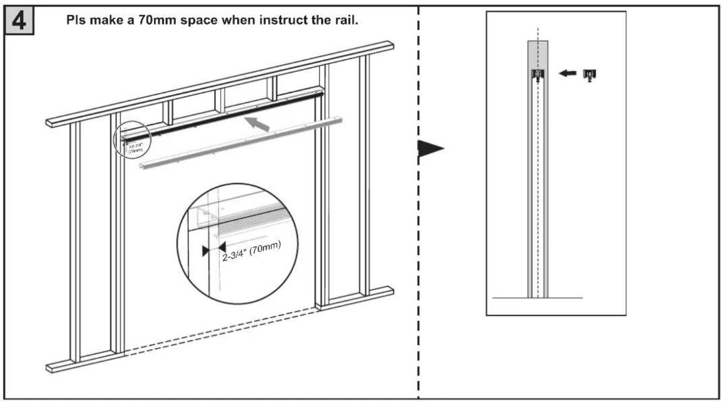 Vevor YMXT-XC39-5 - Snap a chalk line on floor even with side jambs. Measure up from finished floor Door Height +3 / 4 or from sub-floor to Door Height +1 - 1 / 2 - 5