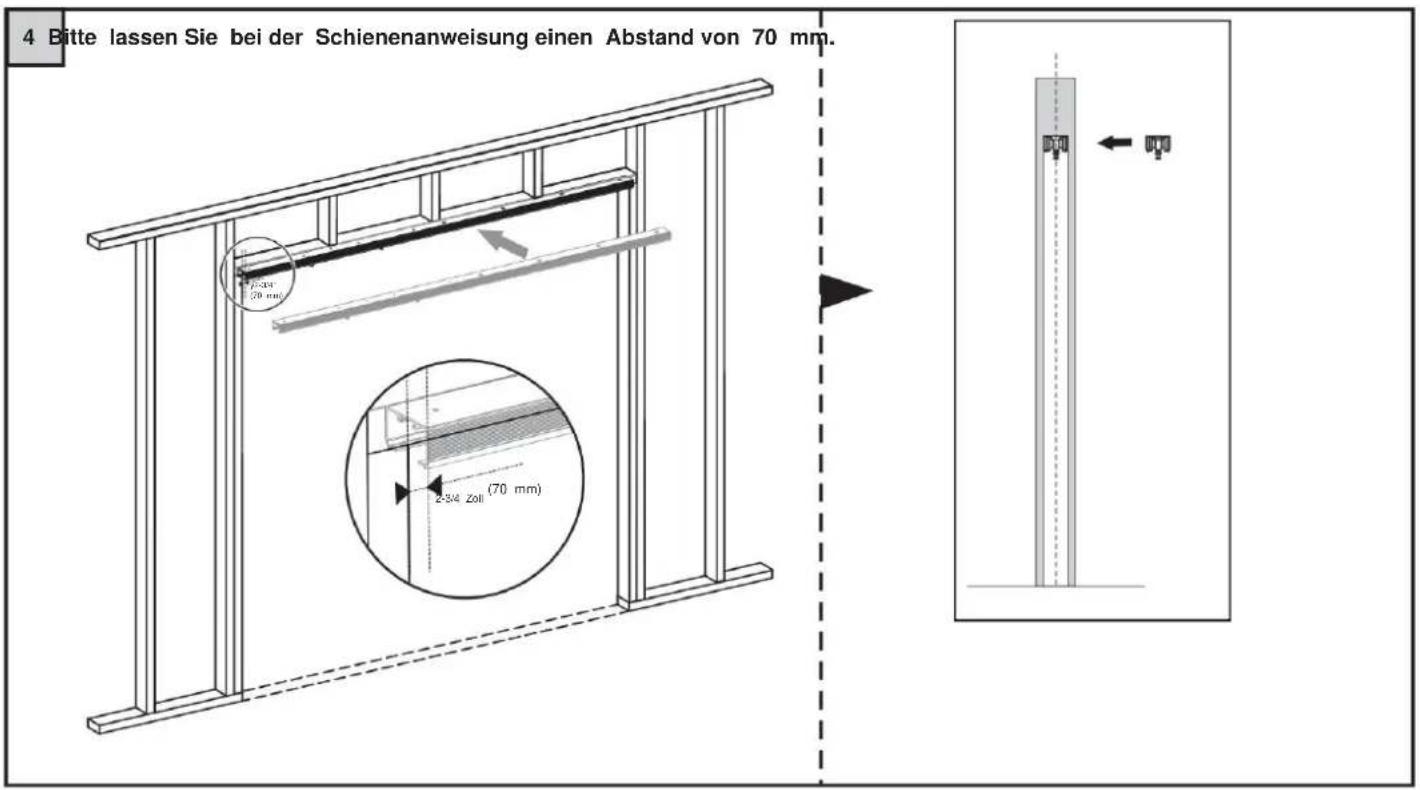 Vevor YMXT-XC39-5 - Zlehen Sile mit Kreide eine Lhie auf dem Boden, gleichmabig mit den Seitentposten. - 5