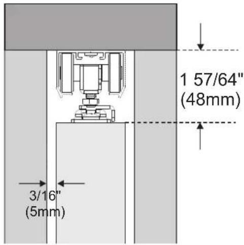 Vevor YMXT-XC39-5 - Snap a chalk line on floor even with side jambs. Measure up from finished floor Door Height +3 / 4 or from sub-floor to Door Height +1 - 1 / 2 - 4