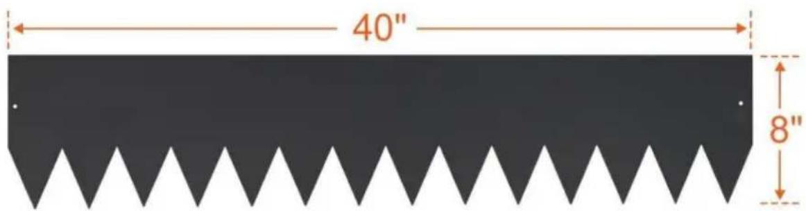 Vevor ZY-40X12-4Black - PRODUCTSPECIFICATIES - 5