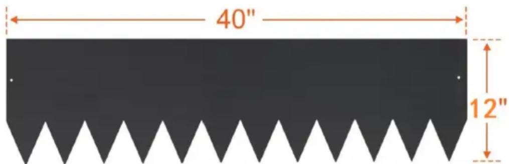 Vevor ZY-40X12-4Black - PRODUCT SPECIFICATIONS - 6