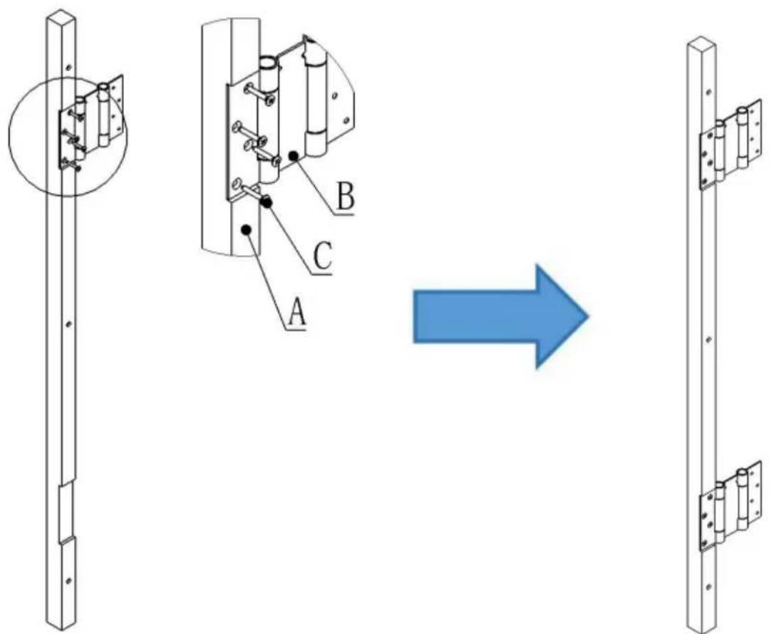 Vevor SS-door2-NA-5 - Productinstallatie - 1