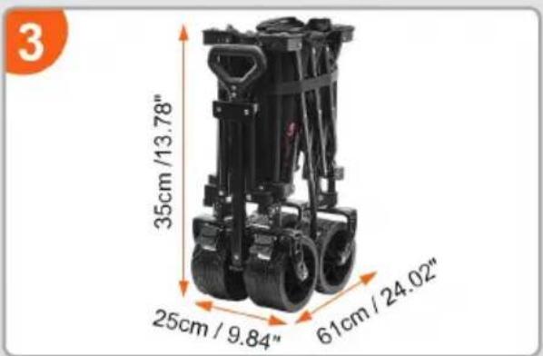 Vevor W9-2 - PORTABLE WAGON FOR OURDOOR USE - 4