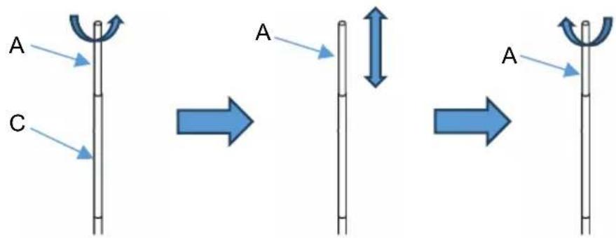 Vevor WK320018-2 - Height adjustment instructions - 1