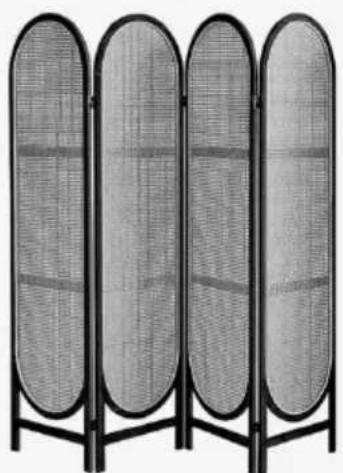 Vevor SS-008-6P-BL - SCHERMO PIEGHEVOLE INTRECCIATO MANUALE D' uso - 4