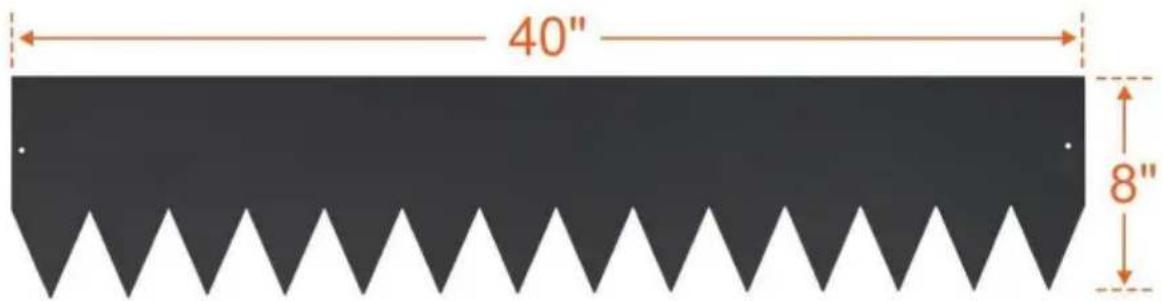 Vevor ZY-40X6-3Black - PRODUKTSPECIFICATIONER - 2
