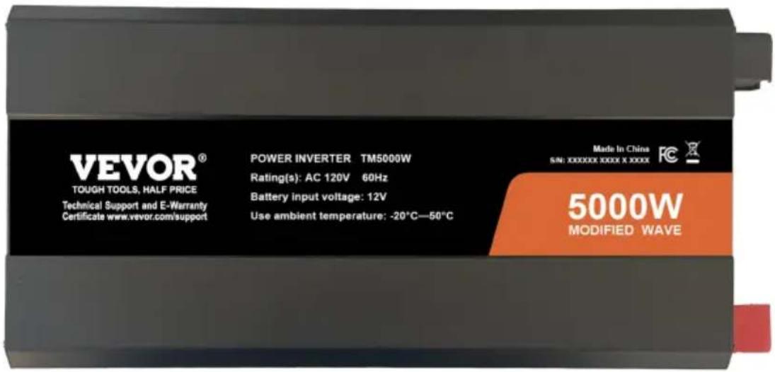 Vevor TM5000 - MODEL:TM5000W - 1