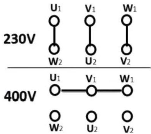 Vevor Y2-90L-2-1.5kW-B3 - CONNECTION METHOD - 1