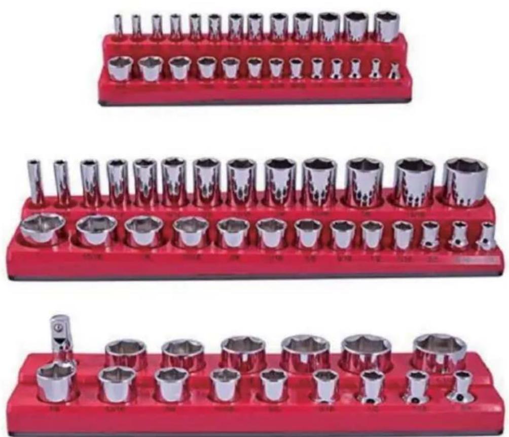 Vevor QJ7333-8PC - SAE SOCKET ORGANIZERS - 1