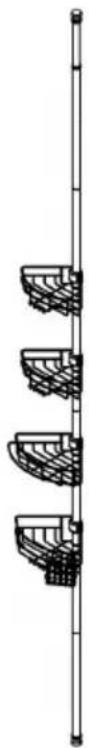 Vevor WK320017-2 - SHOWER CORNER CADDY TENSION POLE - 1