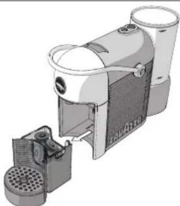Lavazza A Modo Mio Jolie Plus Evo - REINIGUNG DES BEHÄLTERS FÜR VERBRAUCHTE KAPSELN UND DES TROPFENFÄNGERBEHÄLTERS - 2