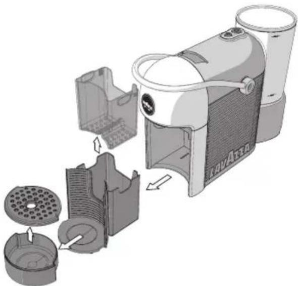 Lavazza A Modo Mio Jolie Plus Evo - LIMPIEZA DEL CAJON DE RECOGIDA DE CAPSULAS USADAS Y CAJON DE RECOGIDA DE GOTAS - 2