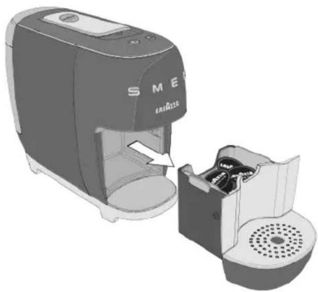 Lavazza A Modo Mio SMEG - CLEANING THE CAPSULE AND THE DROP COLLECTING DRAWERS - 1