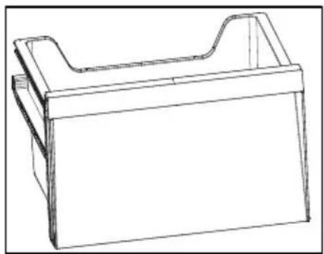 CANDY CNCQ2T518DB - Fridge storage drawer - 1