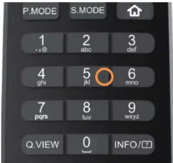HAIER H65M92FUX - Tactile dots on the remote control buttons - 2