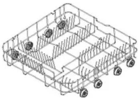 CANDY CIP 3D9E0B - Lower rack - 1