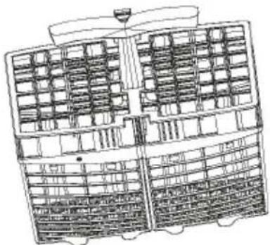 CANDY CIP 3D9E0B - Cutlery/ Utensil basket - 1