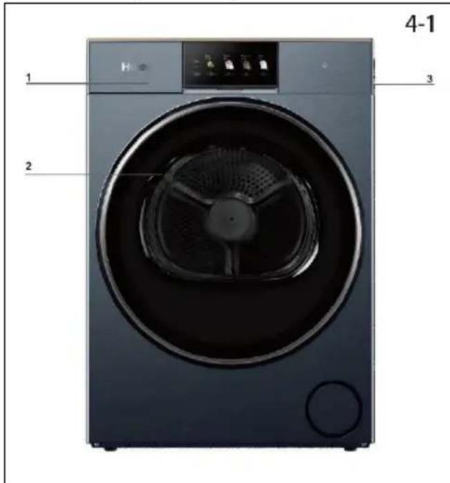 HAIER HD90-BQL8GNU1 - Abbildung des Geräts - 1