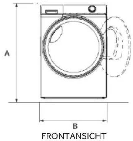 HAIER HD90-BQL8GNU1 - Anschließen des Ablaufschlauchs - 1