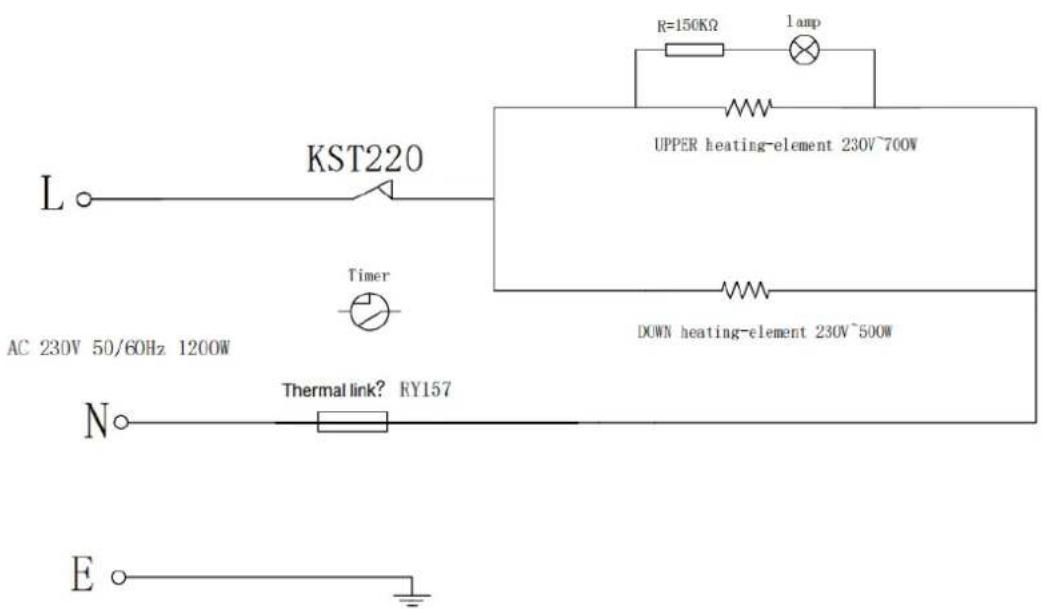 Sommertal PizzaProfi - Schema elettrico - 1