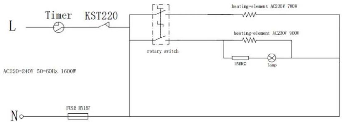 Sommertal PizzaProfi XXL - CIRCUIT DIAGRAM - 1
