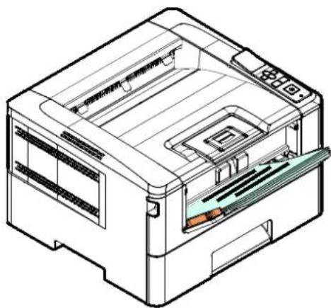 AVISION AP240QN - 將手動進紙匣裝入紙張 - 6