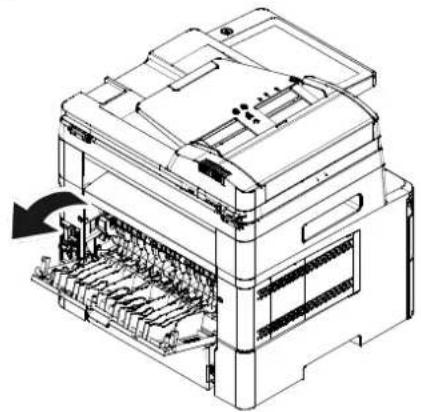 AVISION AM4032iw - Locations of the Jammed Paper (Endroits susceptibles de bourrage de papier) - 2