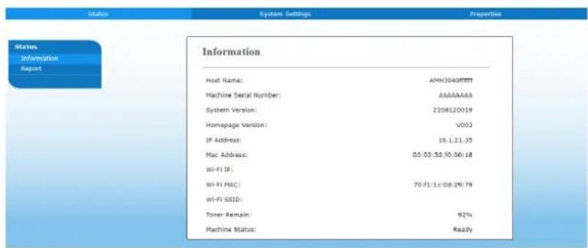 AVISION AM4032iw - Personnalisation des configurations du produit par la page Web - 1