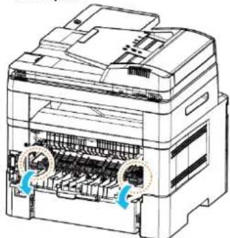 AVISION AM4032iw - Locations of the Jammed Paper (Endroits susceptibles de bourrage de papier) - 6