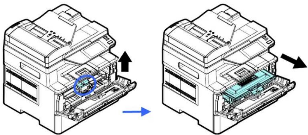 AVISION AM4032iw Plus - Retrait de la cartouche de toner - 2