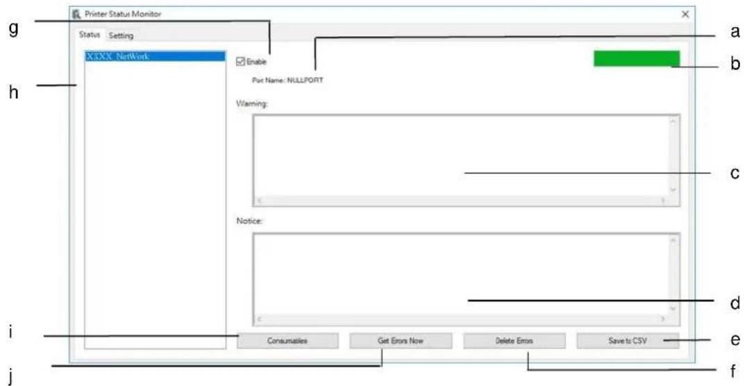 AVISION AM4032iw Plus - Obtenir des dé tails sur l'é tat de l'imprimante - 1