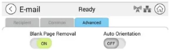 AVISION AM4032iw Plus - Advanced Settings (Paramè tres avancé s) : - 1