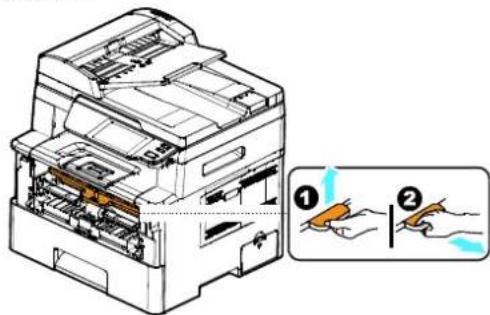 AVISION AM4032iw Plus - Locations of the Jammed Paper (Endroits susceptibles de bourrage de papier) - 9