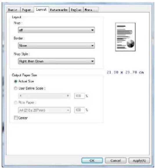 AVISION AM4032iw Plus - L'onglet Mise en page - 1
