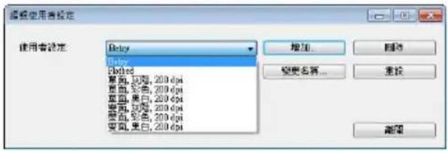 AVISION AD545GWN - 重新命名一個使用者設定名稱, - 1
