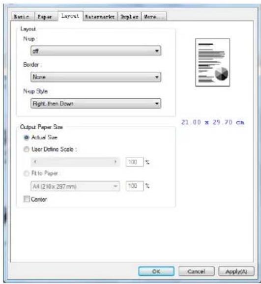 AVISION AM240QDW Plus - L'onglet Mise en page - 1